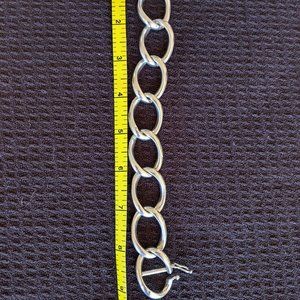 Chunky solid sterling bracelet from Egypt